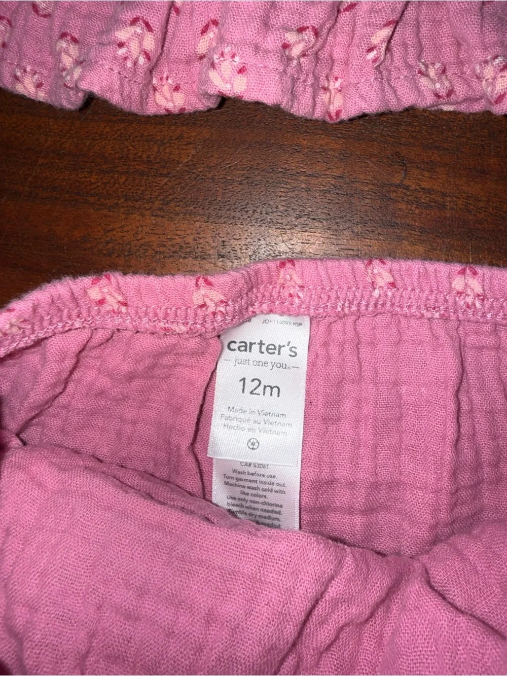 Carters soft pink
